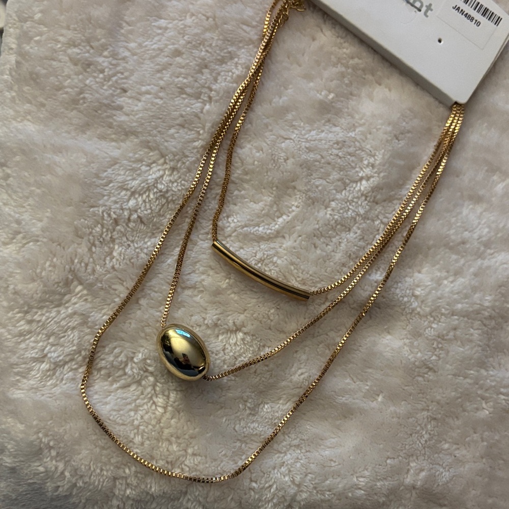 Gold Multi-Layer Pendant Necklace - Women Jewelry